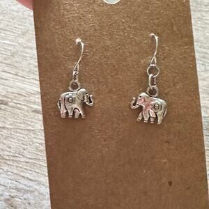 BOGO FREE SILVER Elephant earrings